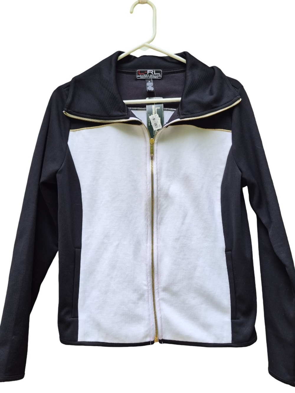 Ralph Lauren Black and White Zip-Up Jacket